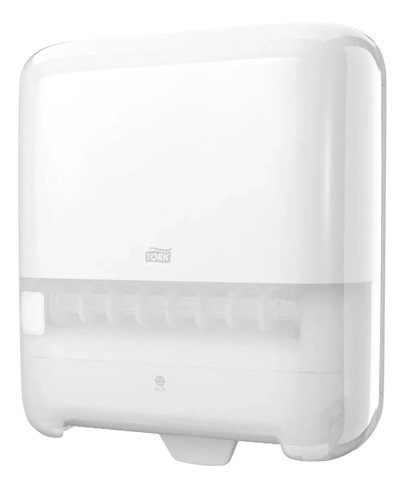 DISPENSADOR DE TOALLA AUTOCORTE EN ROLLO BLANCO - 2