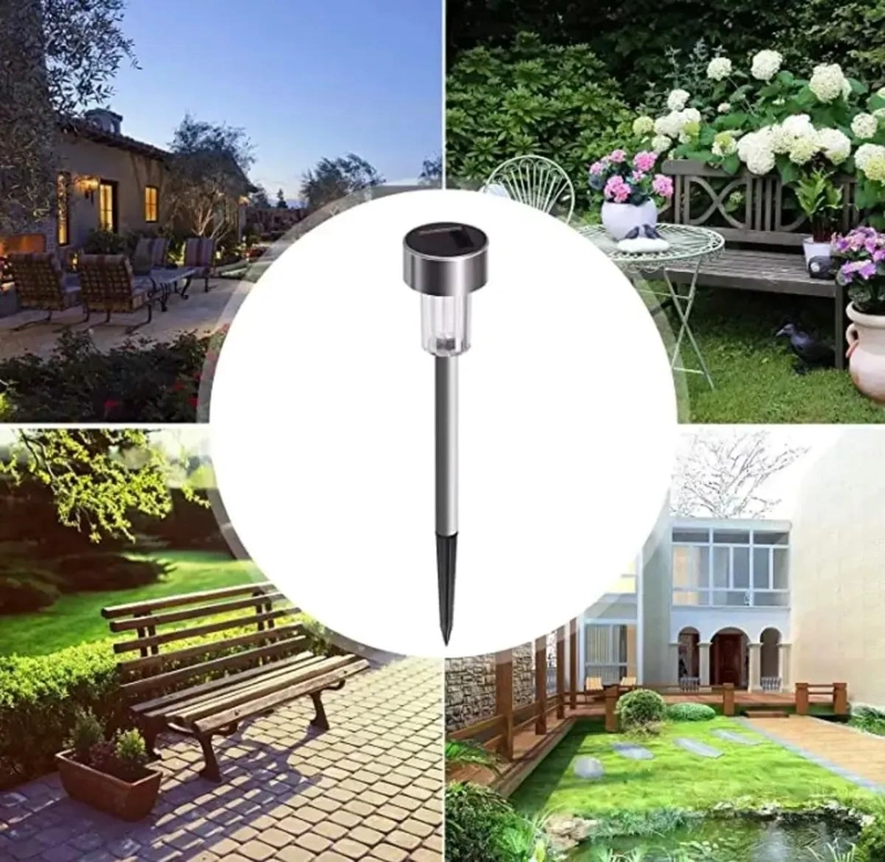 PACK 12 ESTACAS SOLARES IMPERMEABLES PARA JARDIN - 3
