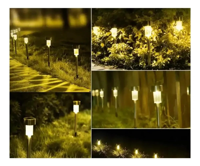 PACK 12 ESTACAS SOLARES IMPERMEABLES PARA JARDIN - 4