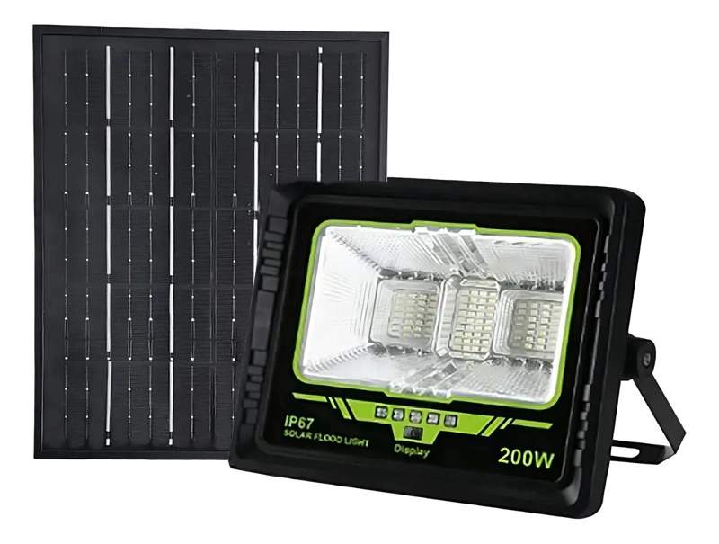 REFLECTOR SOLAR LED 200W IP67 CON CONTROL REMOTO - 1