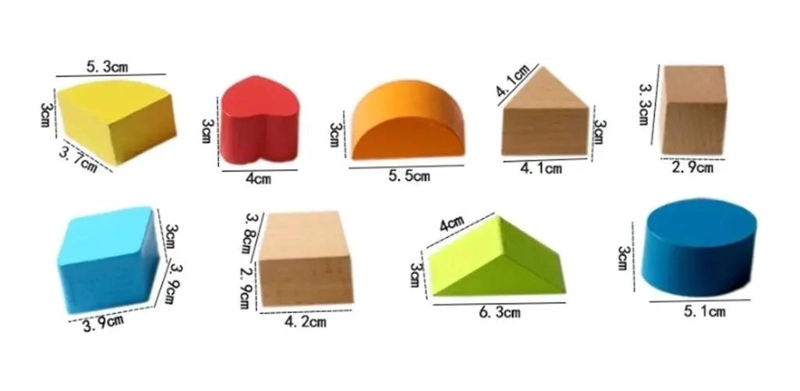 BLOQUES DE MADERA CUBO PARA ENCAJE INFANTIL - 5