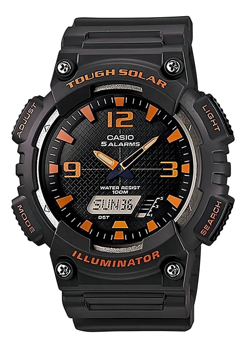 RELOJ DIGITAL PARA CABALLERO COLOR NEGRO - 1