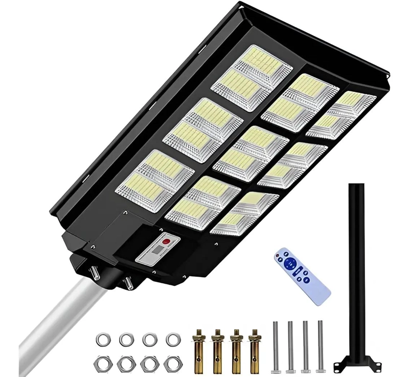 FOCO SOLAR LED 1000W CON SOPORTE Y CONTROL REMOTO - 1