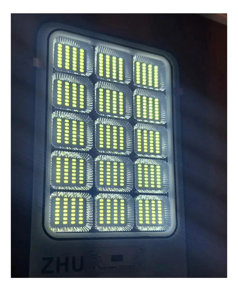 FOCO SOLAR DE POSTE 1200W CON LUZ FIJA Y SOPORTE - 4