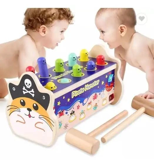 JUGUETE DIDACTICO BARCO PIRATA DE MADERA PARA NIÑOS - 3