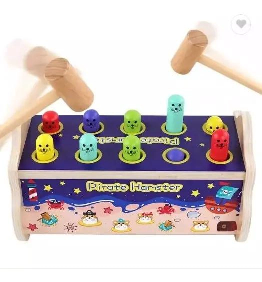 JUGUETE DIDACTICO BARCO PIRATA DE MADERA PARA NIÑOS - 4