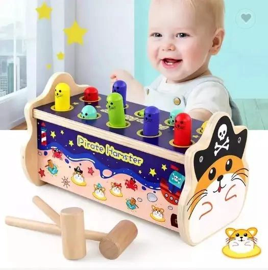 JUGUETE DIDACTICO BARCO PIRATA DE MADERA PARA NIÑOS - 5
