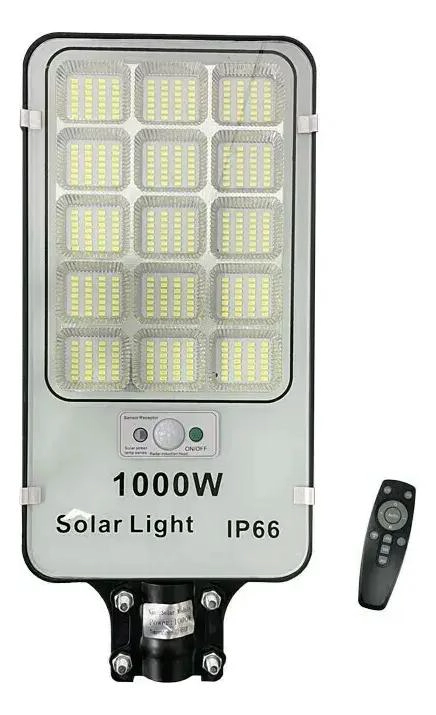 FOCO SOLAR 1000W CON 420 LEDS Y PANEL SOLAR - 2