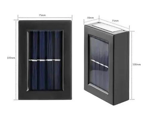 PACK 12 FOCOS LED SOLARES PARA PARED EXTERIOR LUZ CALIDA - 4
