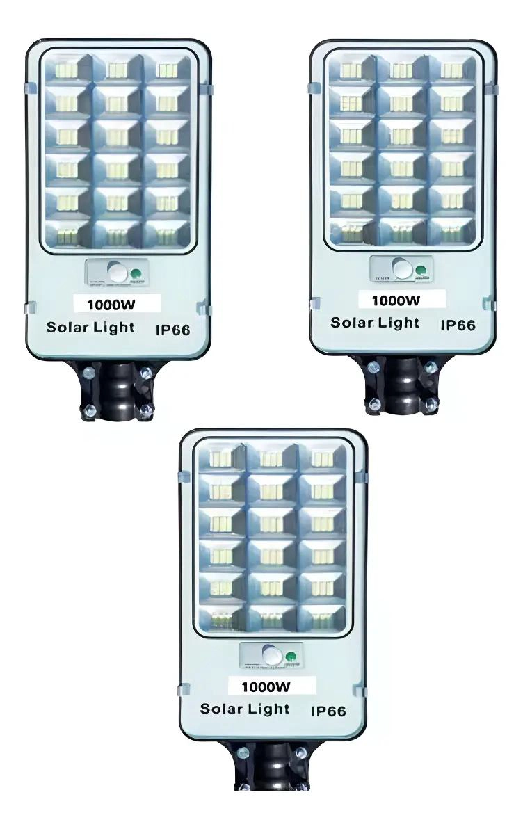 PACK 3 FOCOS SOLARES LED 1000W PARA EXTERIOR - 1