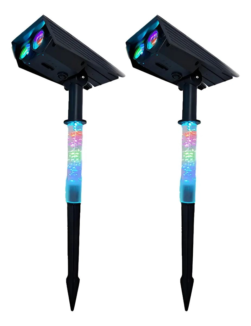 FAROLES SOLARES LED PARA EXTERIOR CON ZOOM 2 UNIDADES - 1