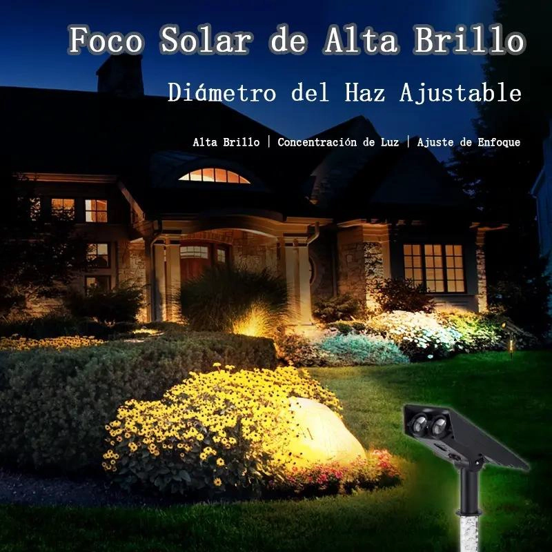 FAROLES SOLARES LED PARA EXTERIOR CON ZOOM 2 UNIDADES - 3