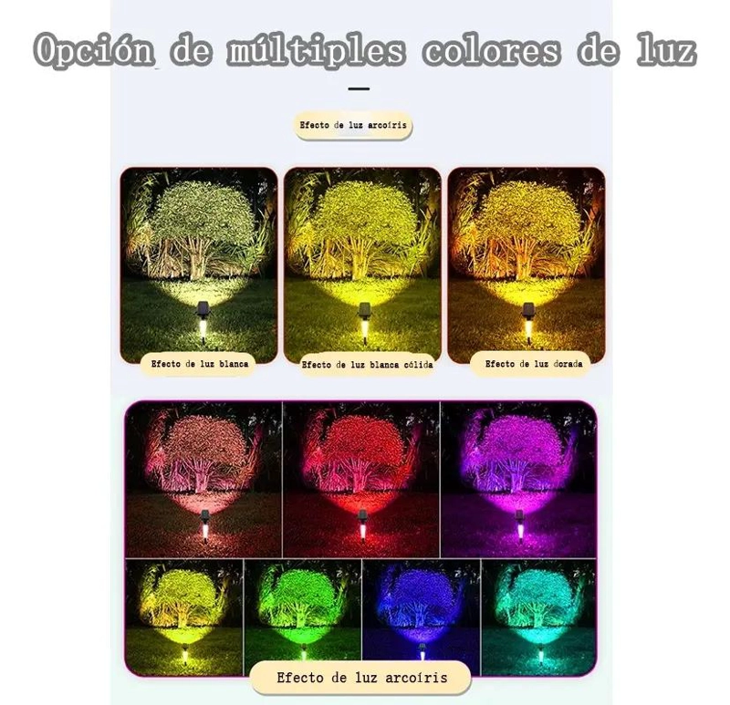 FAROLES SOLARES LED PARA EXTERIOR CON ZOOM 2 UNIDADES - 4