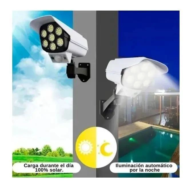 PACK 3 FOCOS LED SOLARES EXTERIOR 180W CON SENSOR - 2