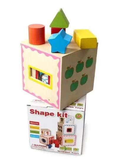 TORRE APILABLE DE MADERA CON 5 CUBOS DIDACTICOS - 3