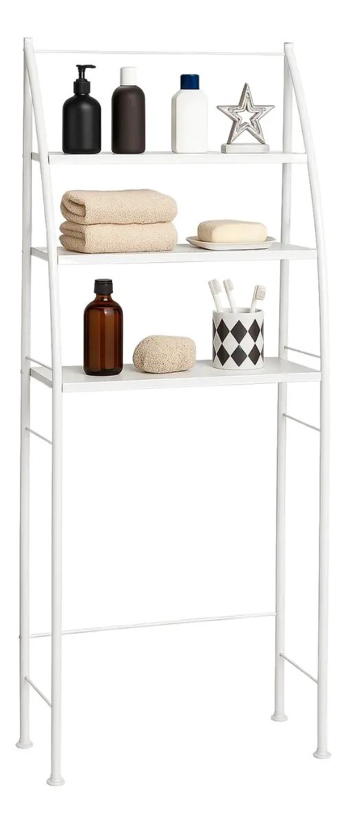 ORGANIZADOR PARA BAÑO CON 3 ESTANTES SOBRE INODORO - 1