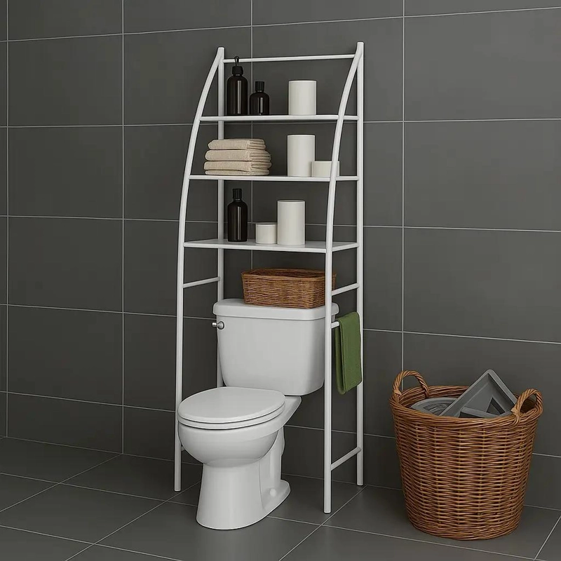 ORGANIZADOR PARA BAÑO CON 3 ESTANTES SOBRE INODORO - 2