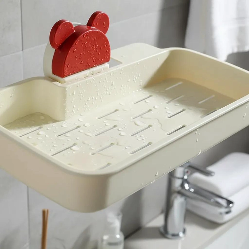 REPISA DE BAÑO CON VENTOSAS Y MONTAJE EN PARED - 2