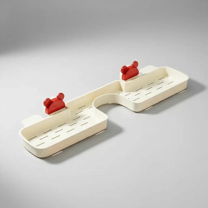 REPISA DE BAÑO CON VENTOSAS Y MONTAJE EN PARED - 5