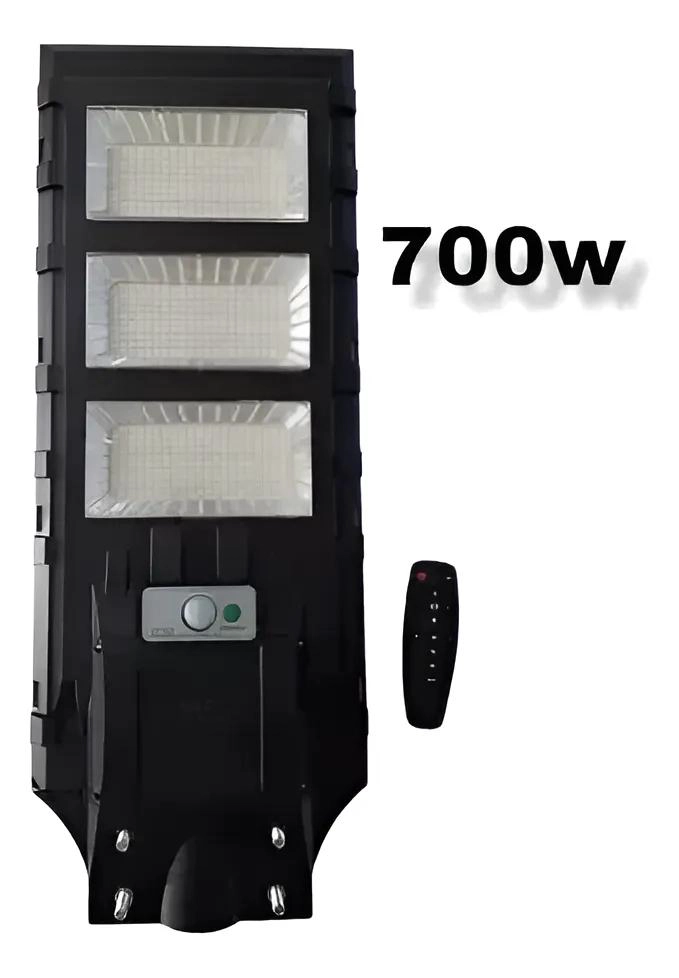 FOCO SOLAR 700W LUZ FRIA 7500K CON SOPORTE - 1