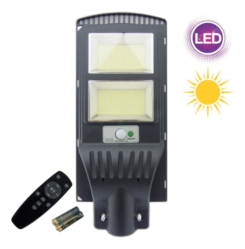 FOCO PARA POSTE SOLAR 300W CON CONTROL REMOTO - 3