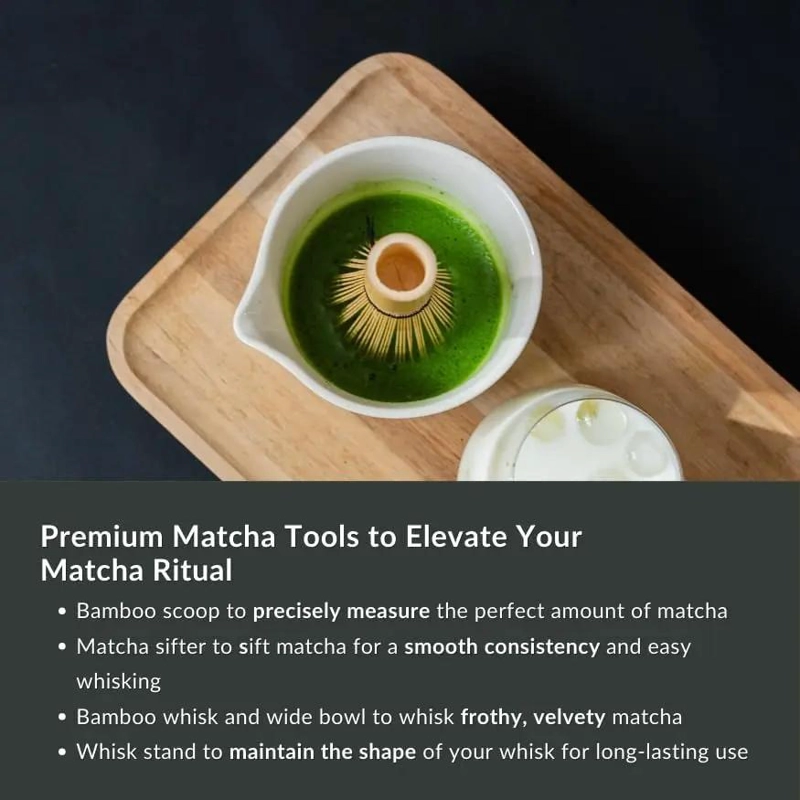 JUEGO DE BATIDORES Y BOL PARA MATCHA CON BOQUILLA - 4