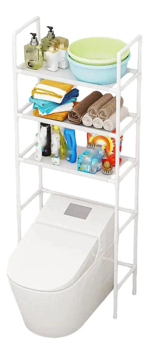 ESTANTE DE 3 NIVELES PARA BAÑO Y LAVANDERIA - 1