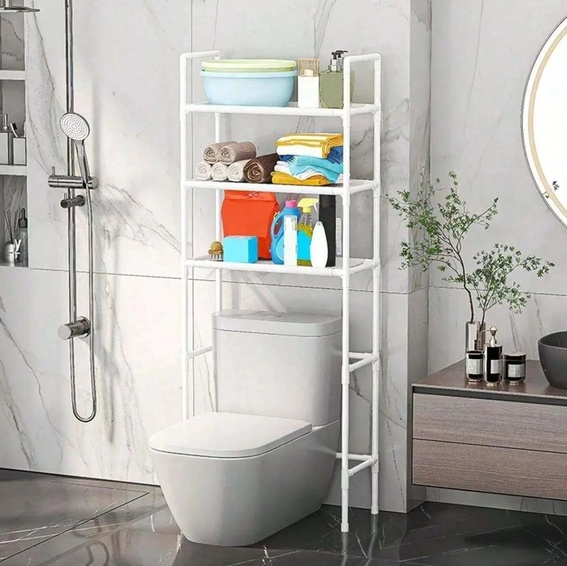 ESTANTE 3 NIVELES PARA BAÑO Y LAVADORA - 3