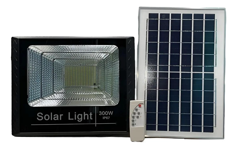 FOCO REFLECTOR SOLAR LED 300W IP67 PARA INTERIOR Y EXTER - 1