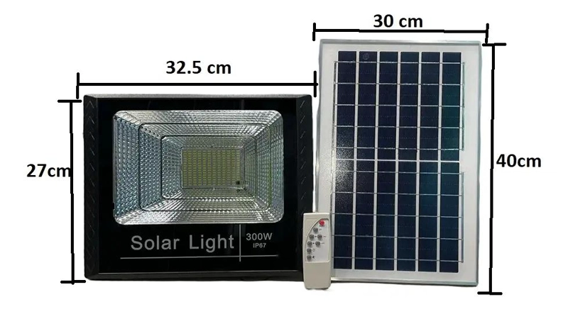 FOCO REFLECTOR SOLAR LED 300W IP67 PARA INTERIOR Y EXTER - 2