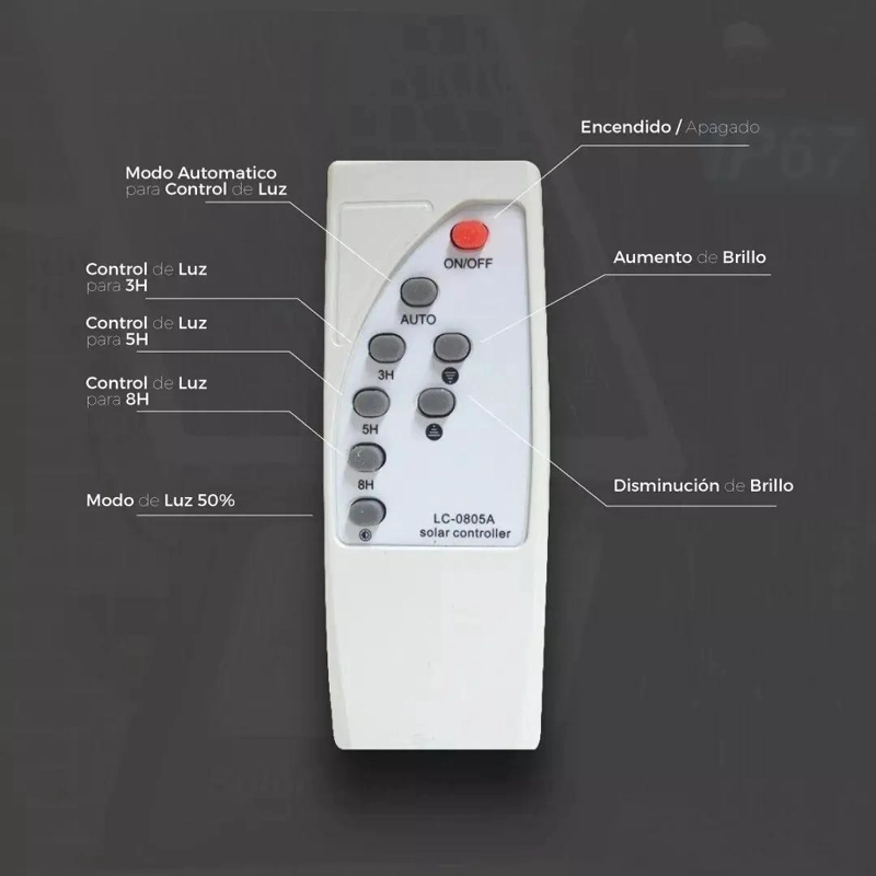FOCO REFLECTOR SOLAR LED 300W IP67 PARA INTERIOR Y EXTER - 4