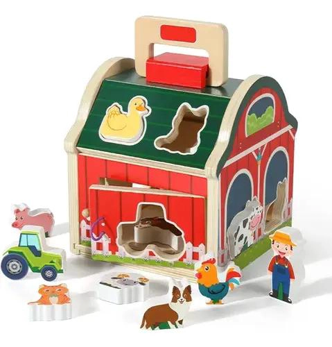 JUEGO DE MESA DIDACTICO DE MADERA GRANERO PARA NIÑOS - 1