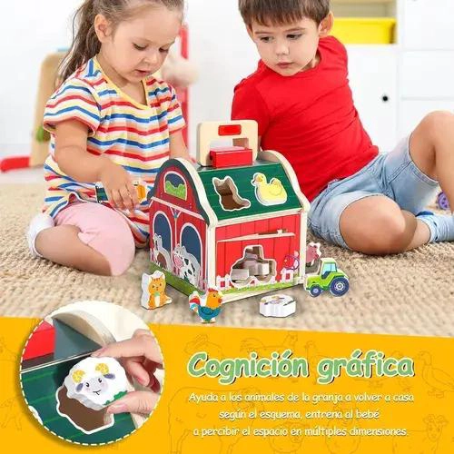JUEGO DE MESA DIDACTICO DE MADERA GRANERO PARA NIÑOS - 4
