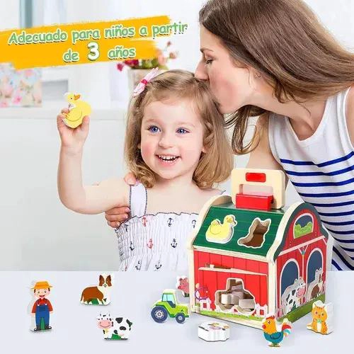 JUEGO DE MESA DIDACTICO DE MADERA GRANERO PARA NIÑOS - 5