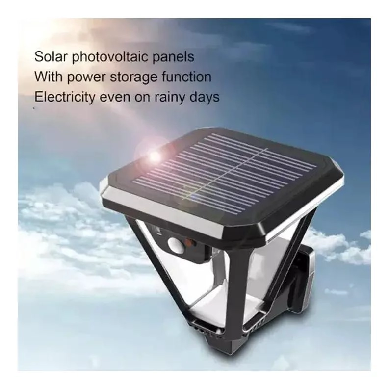 FOCO FAROL LED SOLAR PARA JARDIN Y PARED - 2