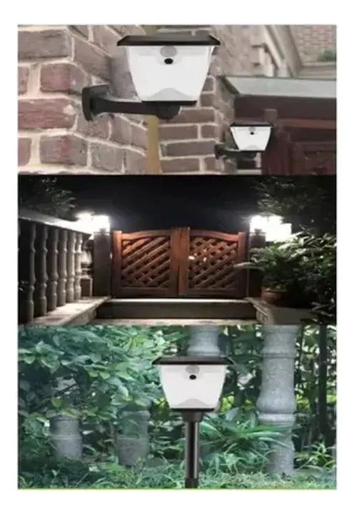 FOCO FAROL LED SOLAR PARA JARDIN Y PARED - 3