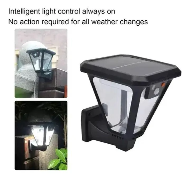 FOCO FAROL LED SOLAR PARA JARDIN Y PARED - 4