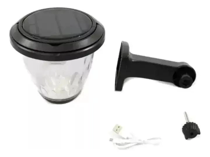 FOCO FAROL LED SOLAR PARA JARDIN Y PARED - 5