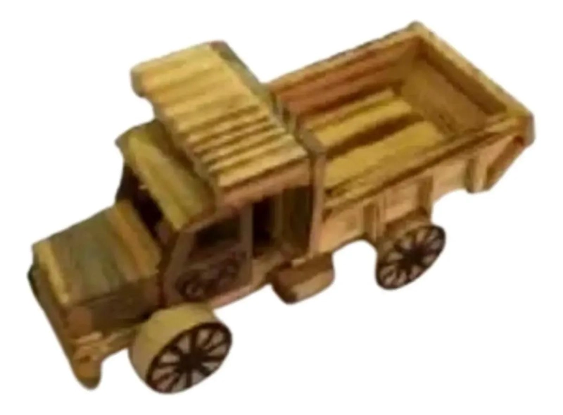 CAMION DE MADERA ARTESANAL PARA NIÑOS - 2