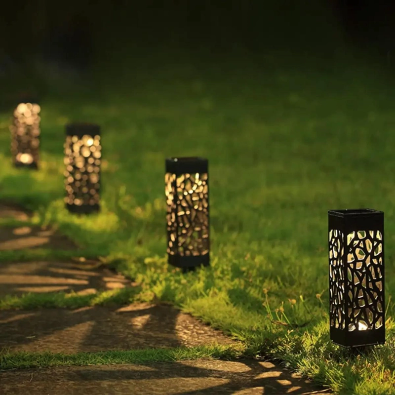 PACK 6 FOCOS LED SOLAR PARA JARDIN CON LUZ CALIDA - 5