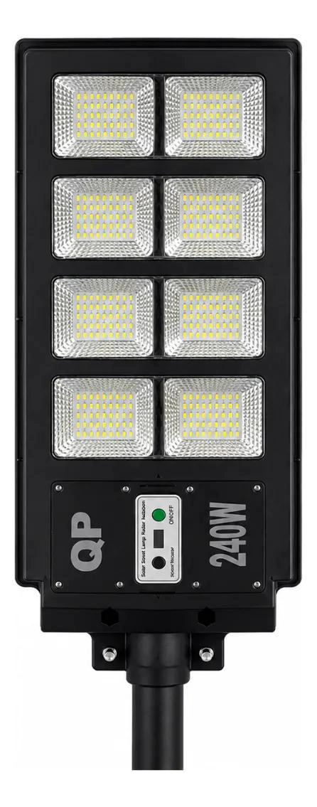 LAMPARA SOLAR LED CON SENSOR DE MOVIMIENTO 240W - 1