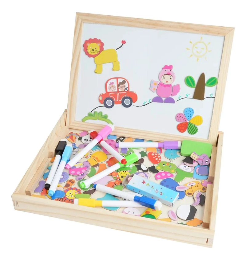 ROMPECABEZAS MAGNE TICO DE MADERA PARA NIÑOS - 1