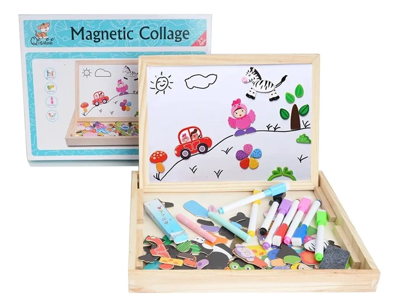 ROMPECABEZAS MAGNE TICO DE MADERA PARA NIÑOS - 2