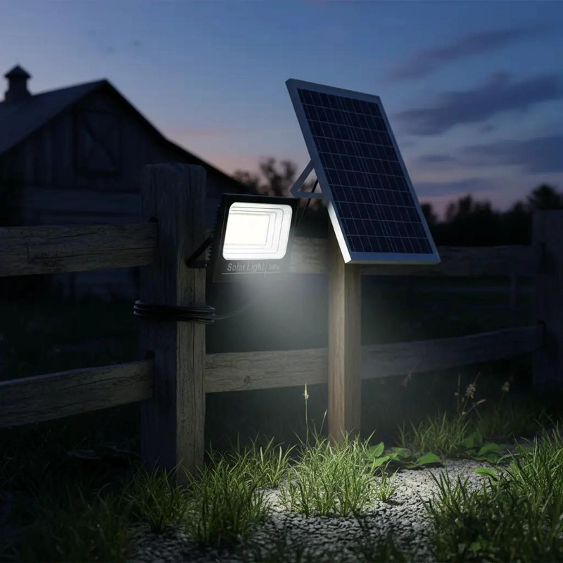 FOCO SOLAR 300W CON PANEL Y CONTROL PARA EXTERIOR IP66 - 2