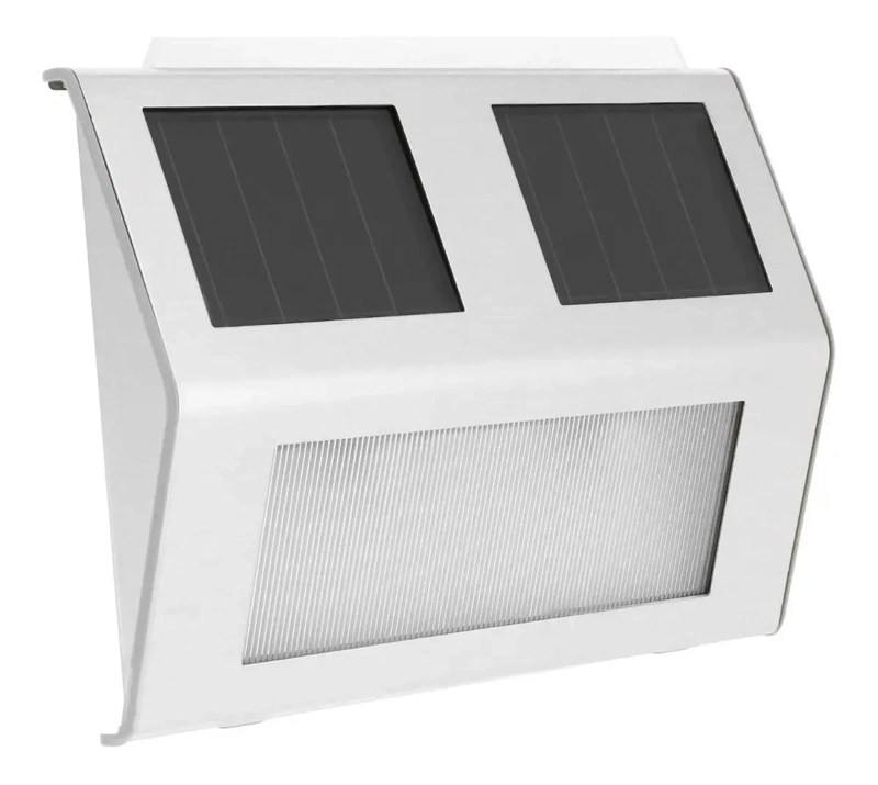 APLIQUE LED SOLAR DE ACERO GRIS PARA EXTERIOR - 1