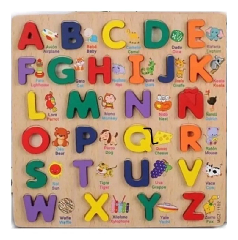 PUZZLES DE MADERA DIDACTICO ABECEDARIO - 5