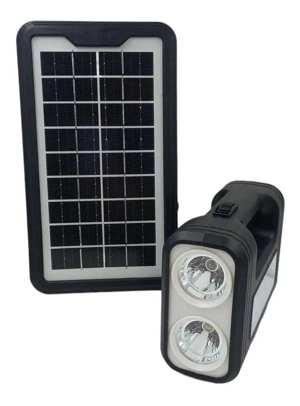 KIT DE CAMPING SOLAR CON 3 AMPOLLETAS Y LINTERNA - 2