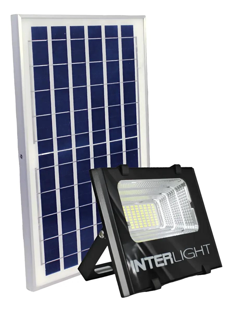 PROYECTOR LED CON PANEL SOLAR 40W ALTA POTENCIA - 4