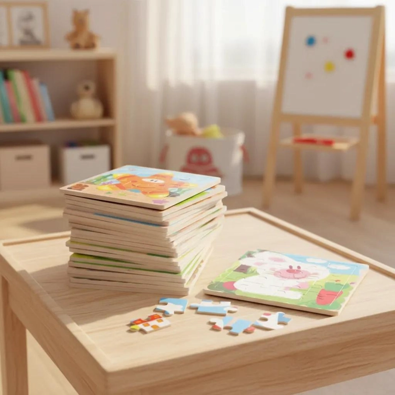 PACK 10 ROMPECABEZAS DE MADERA PARA NIÑOS - 2