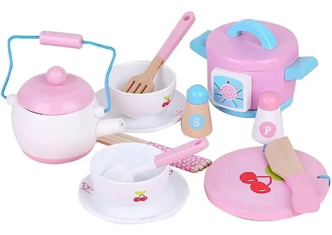 SET DE OLLAS ASIATICAS CON UTENSILIOS DE MADERA PARA JUGU - 2